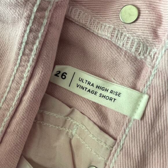 Pacsun Womens Jean Shorts 26 Ultra High Rise Vintage Short Button Fly Tie Dye - Picture 5 of 6